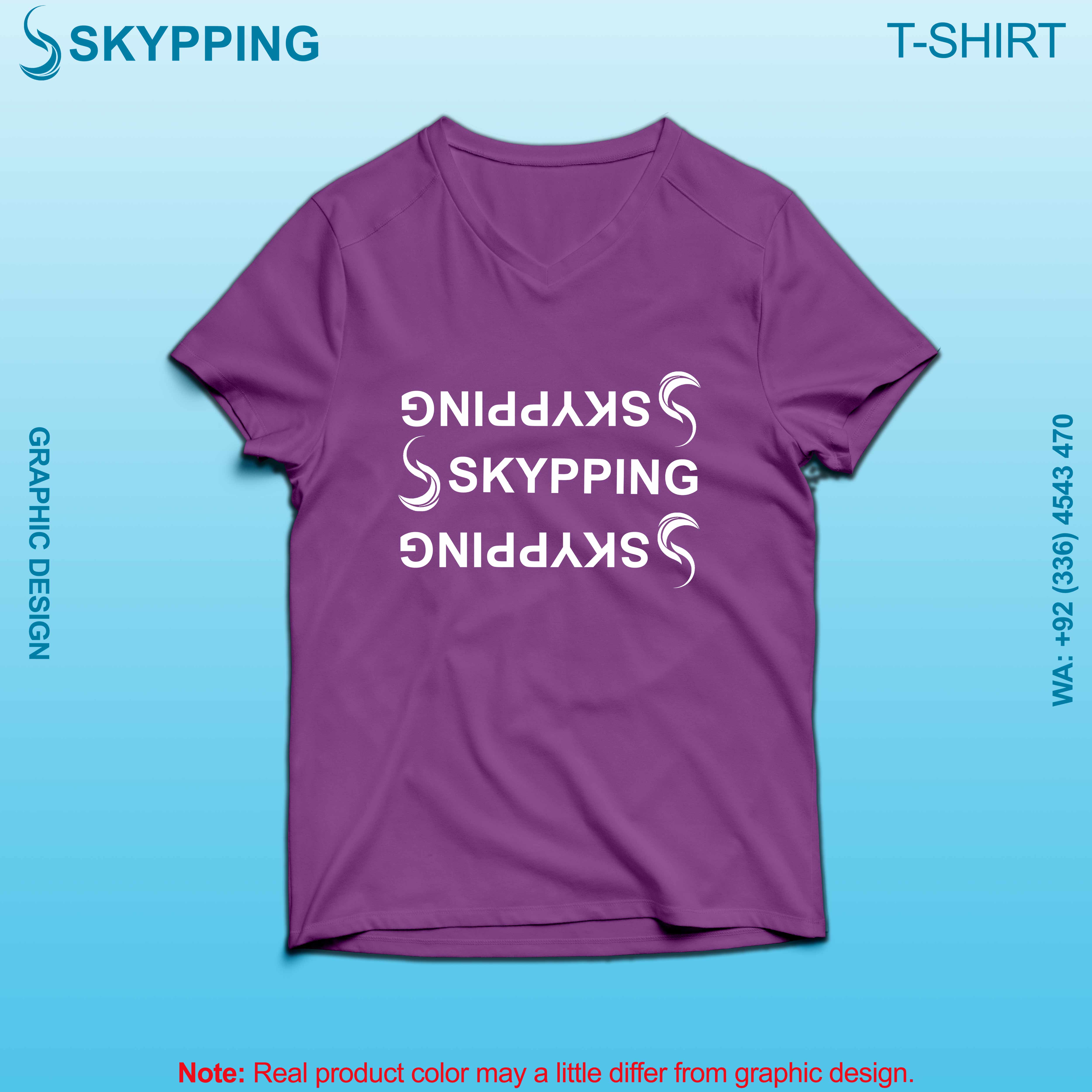 V-Neck Short set-in style sleeve long length t-shirt with shoulder panel for men